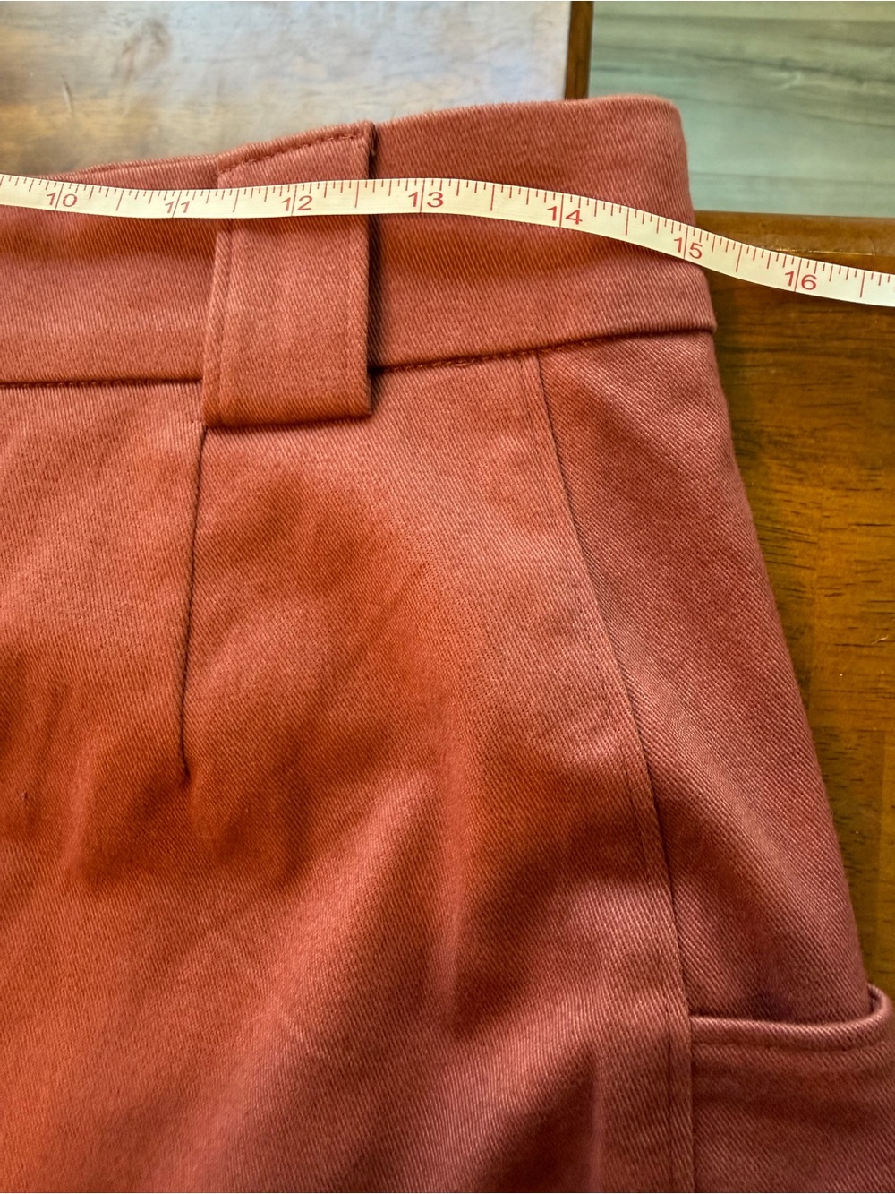 NWT Express Wide-Leg Cargo Chinos in Dusty Rose Size 6R MSRP $88 - Picture 3 of 10